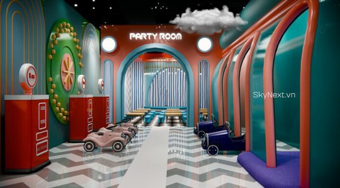 Khu vui chơi thương mại 550m2 với khu leo, ball pit và khu party