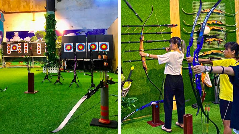 Bắn cung cho trẻ em: chương trình giáo dục trải nghiệm 1 Trẻ em trải nghiệm bắn cung an toàn với dụng cụ đầu mút xốp